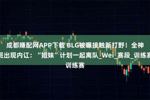 成都赚配网APP下载 BLG被曝接触新打野！全神班出现内讧：“姐妹”计划一起离队_Wei_赛段_训练赛